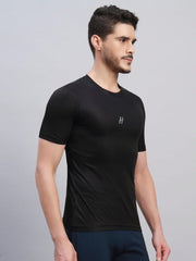 TRUEVINTO Men's Quick-Dry Lycra Half-Sleeve Sports T-Shirt for Gym, Running, Workouts