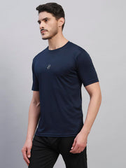 TRUEVINTO Men Polyester Quick Dry Gym T-Shirt | Half Sleeve Regular Fit Crew Neck Active Sportswear for Workout, Training, Running & Fitness