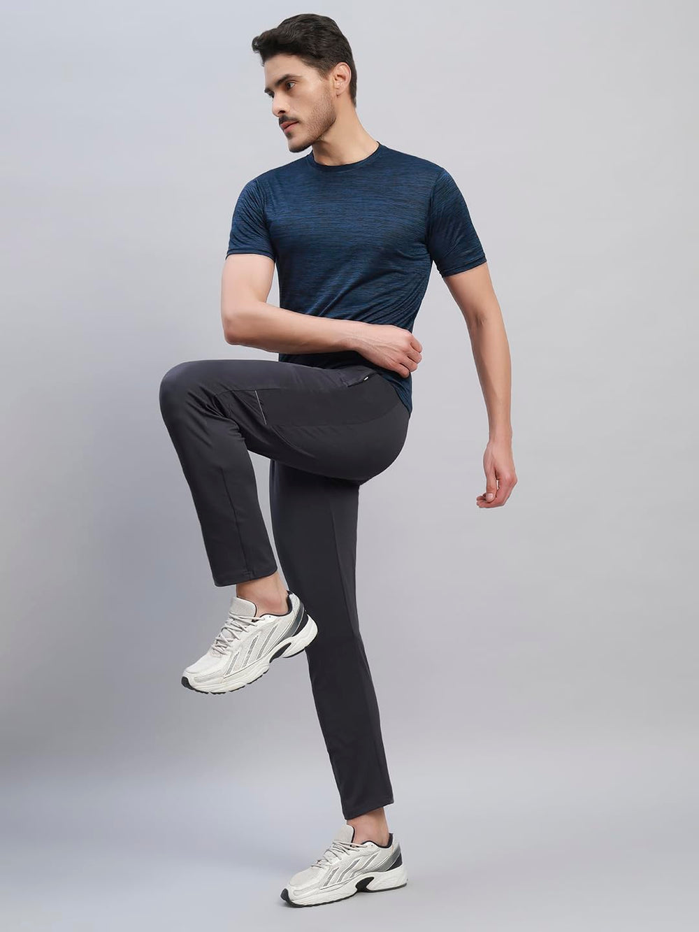 TRUEVINTO Men's Cotton Polyester T-Shirt ,Soft, Breathable, Classic Crew Neck, Short Sleeve, Quick Dry, Casual & Sportswear Lightweight Athletic Tee