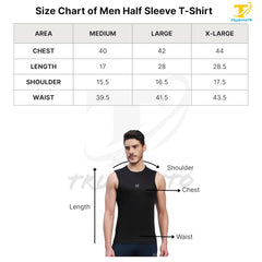 TRUEVINTO Men Dry Fit Tank Top | Sleeveless Gym Vest Sando T-Shirt for Workout, Running, Fitness, Sports & Casual Beach Wear