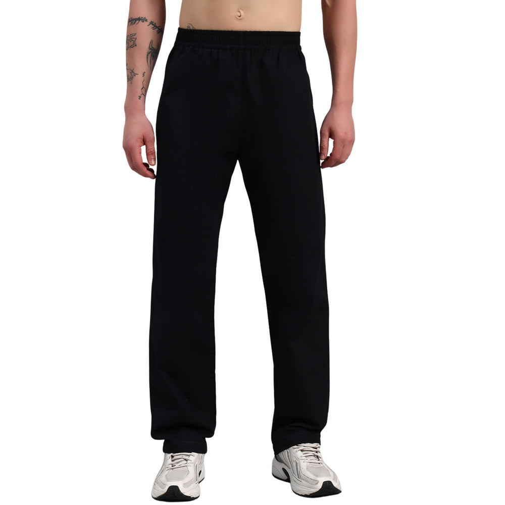 TRUEVINTO Men’s Cotton Regular Fit Pyjama Bottoms with Secure Zip Pocket | Breathable Microfibre Lounge Pants | Elasticated Waistband 28–36 Inch Waist