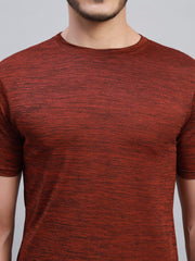 TRUEVINTO Men's Quick Dry Half Sleeve Gym T-Shirt ,Lightweight Crew Neck Activewear for Workout, Running, Training