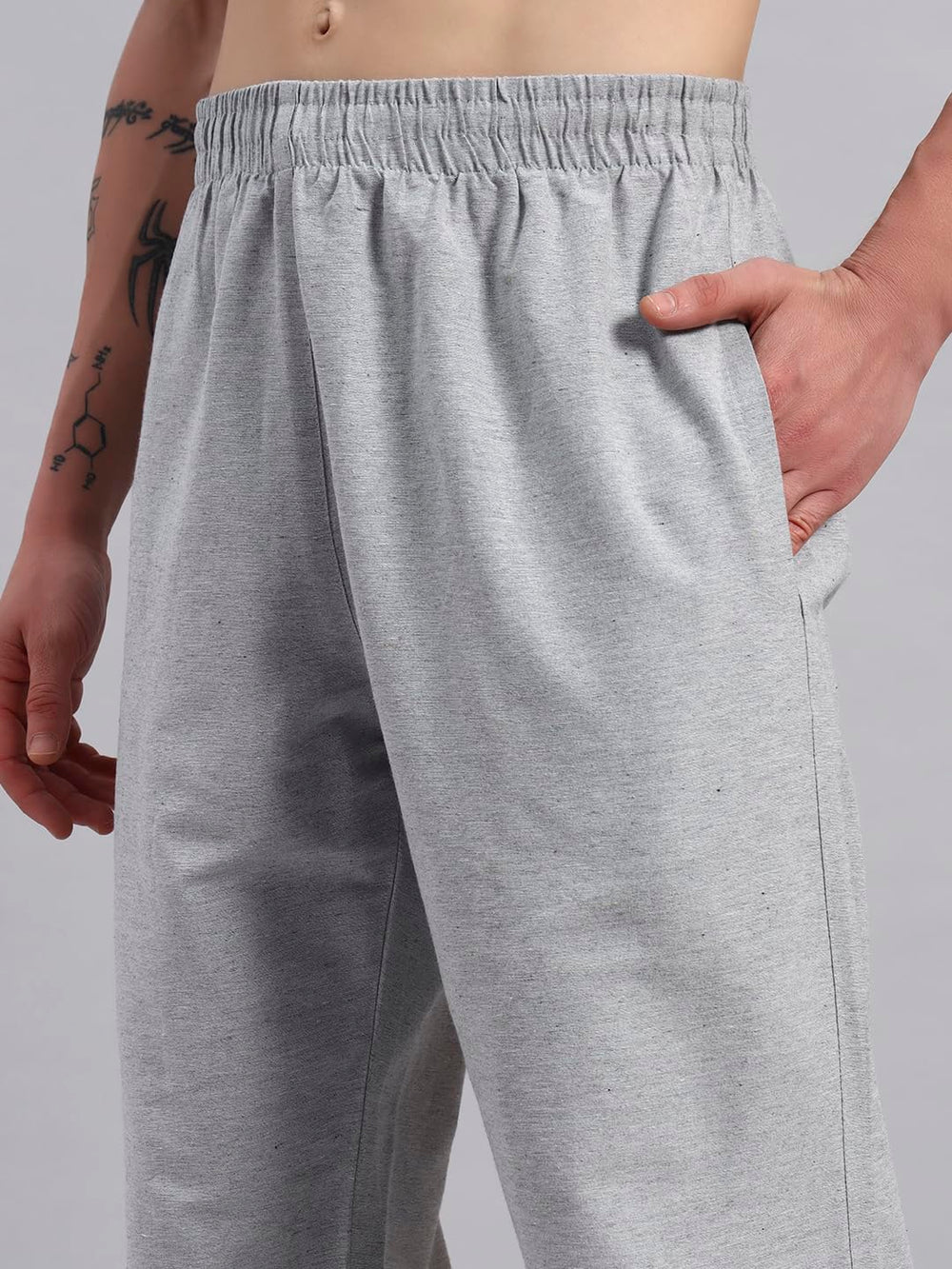 TRUEVINTO Menâs Cotton Regular Fit Pyjama with Pockets, Pack of 2 - Breathable Cotton Microfibre Lounge Pants for Men, Elasticated Waist 28-36 inches