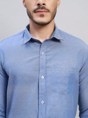 TRUEVINTO Men's Solid Cotton Shirt, Casual Plain Full Sleeve - Regular Fit Men Stylish Shirt Everyday Formal Wear