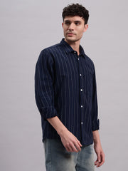 TRUEVINTO Men's Solid Cotton Shirt, Casual Full Sleeve - Regular Fit Men Stylish Shirt Everyday Formal Wear