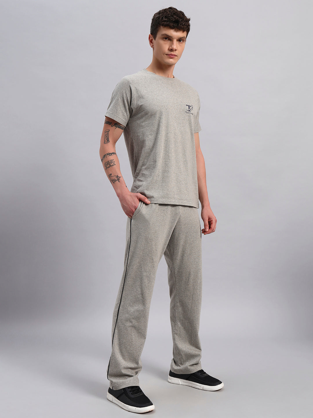 TRUEVINTO Men's Cotton Polyester T-Shirt ,Soft, Breathable, Classic Crew Neck, Short Sleeve, Quick Dry, Casual & Sportswear Lightweight Athletic Tee