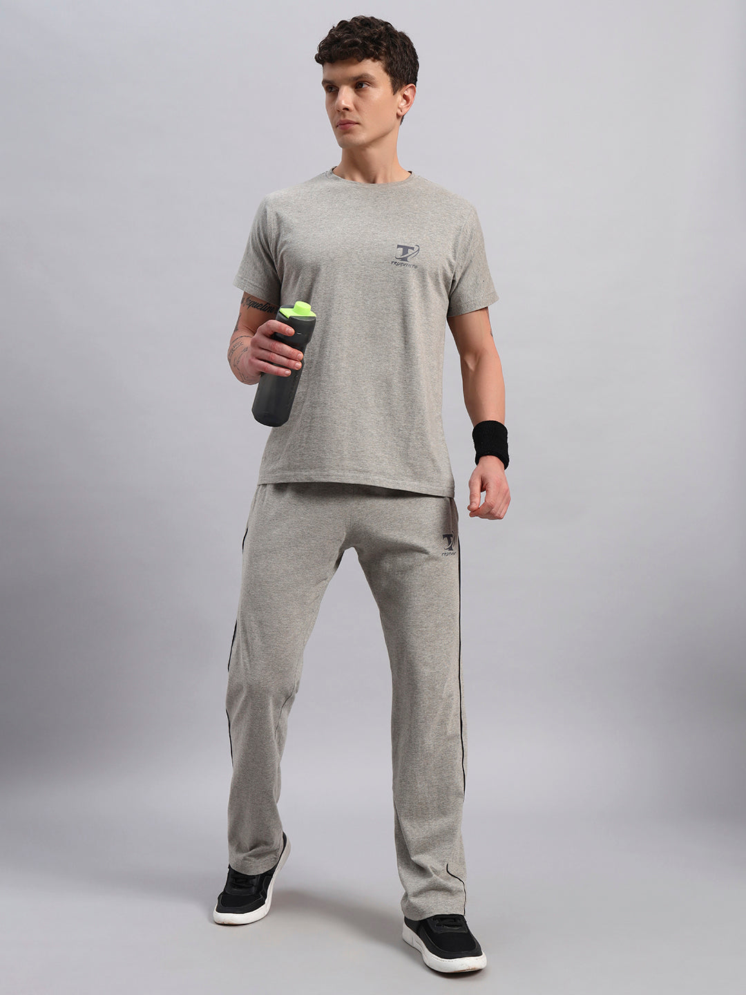 TRUEVINTO Men's Cotton Polyester T-Shirt ,Soft, Breathable, Classic Crew Neck, Short Sleeve, Quick Dry, Casual & Sportswear Lightweight Athletic Tee