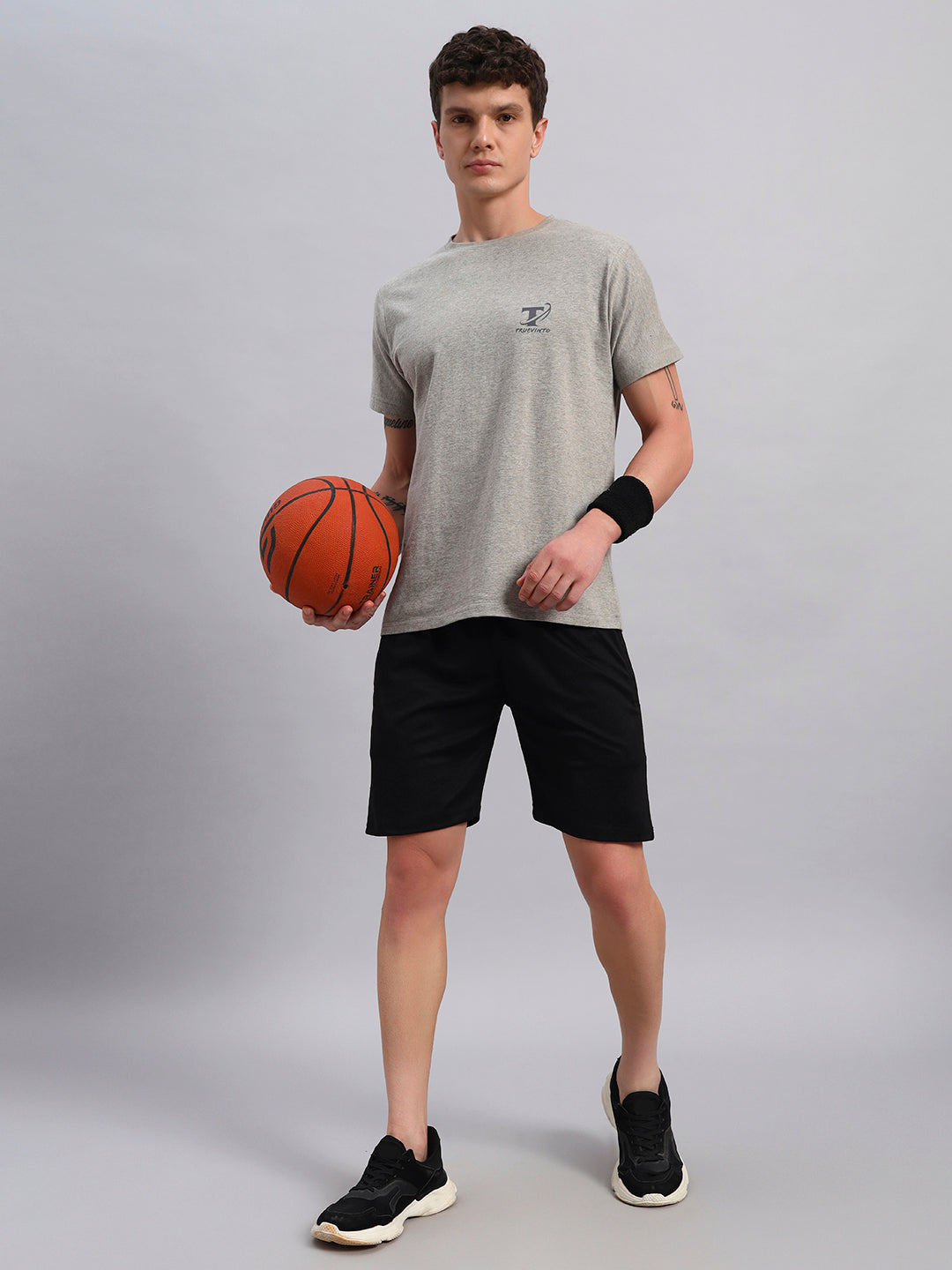 TRUEVINTO Men's Cotton Polyester T-Shirt ,Soft, Breathable, Classic Crew Neck, Short Sleeve, Quick Dry, Casual & Sportswear Lightweight Athletic Tee