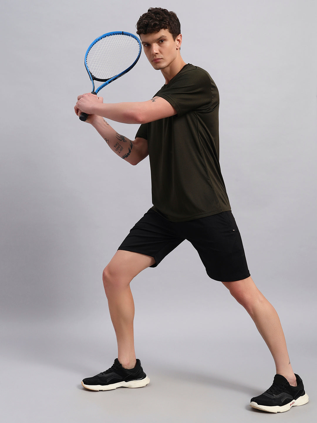 TRUEVINTO Men's Cotton Polyester T-Shirt ,Soft, Breathable, Classic Crew Neck, Short Sleeve, Quick Dry, Casual & Sportswear Lightweight Athletic Tee