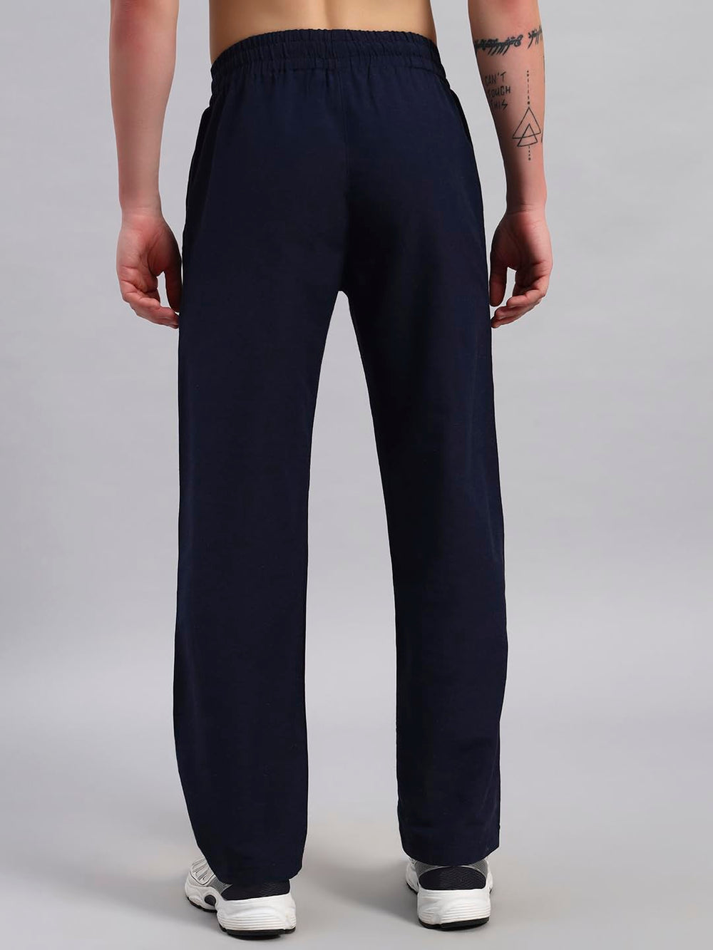 TRUEVINTO Men's Cotton Regular Fit Pyjama Bottoms with Secure Zip Pocket | Breathable Microfibre Lounge Pants | Elasticated Waistband 28–36 Inch Waist