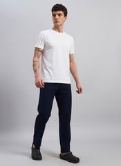 TRUEVINTO Men's Cotton Regular Fit Pyjama Bottoms with Secure Zip Pocket | Breathable Microfibre Lounge Pants | Elasticated Waistband 28–36 Inch Waist