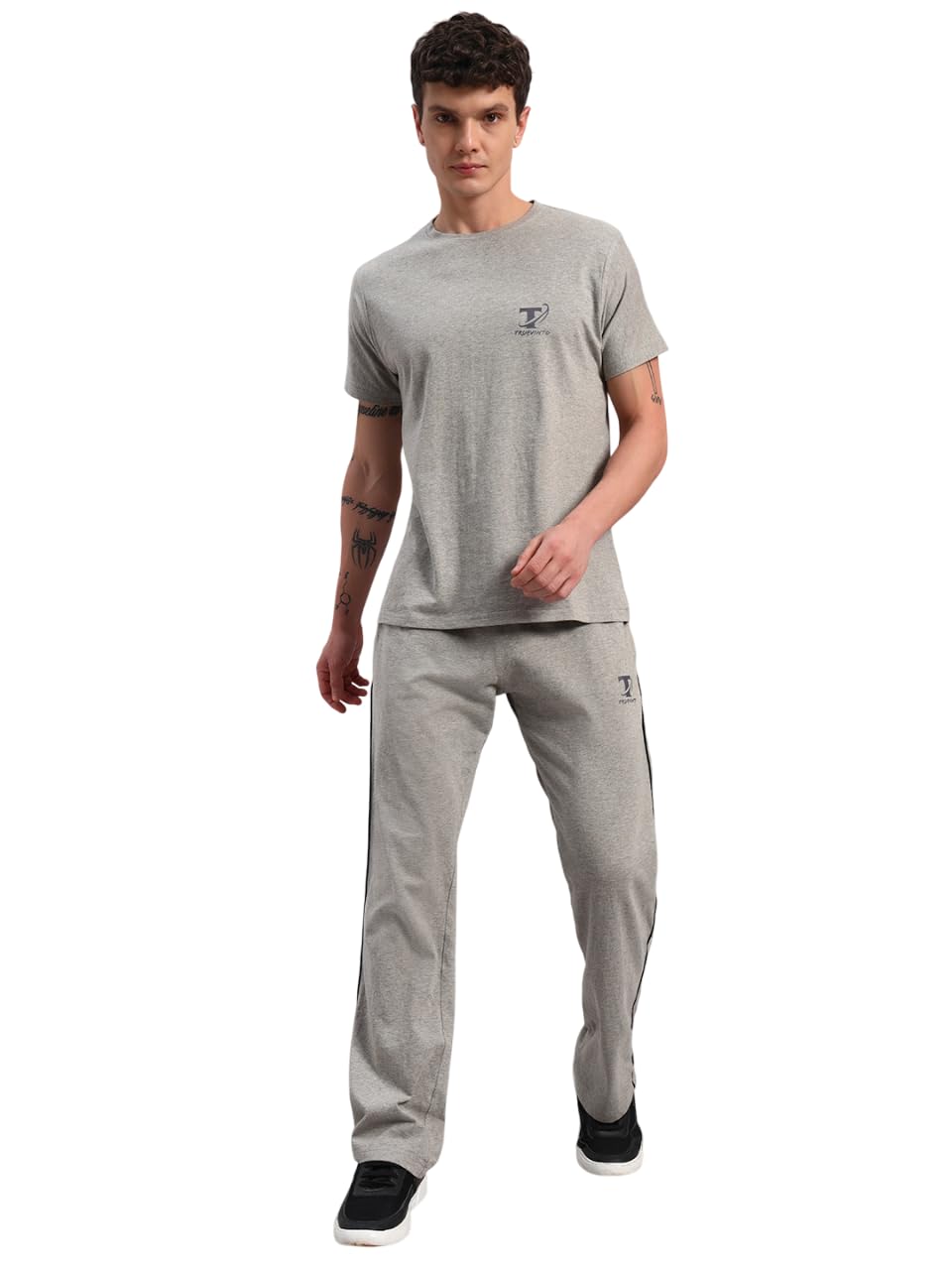 TRUEVINTO Men's Cotton Polyester T-Shirt ,Soft, Breathable, Classic Crew Neck, Short Sleeve, Quick Dry, Casual & Sportswear Lightweight Athletic Tee